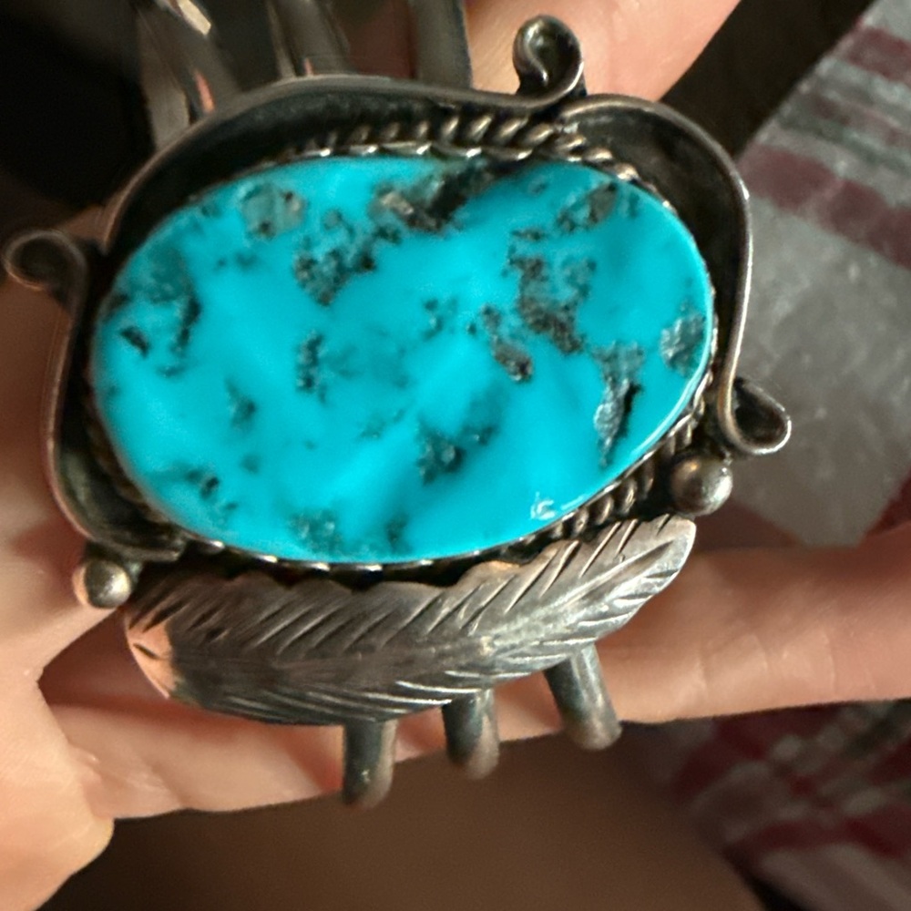 Turquoise and Silver Women's Bracelet